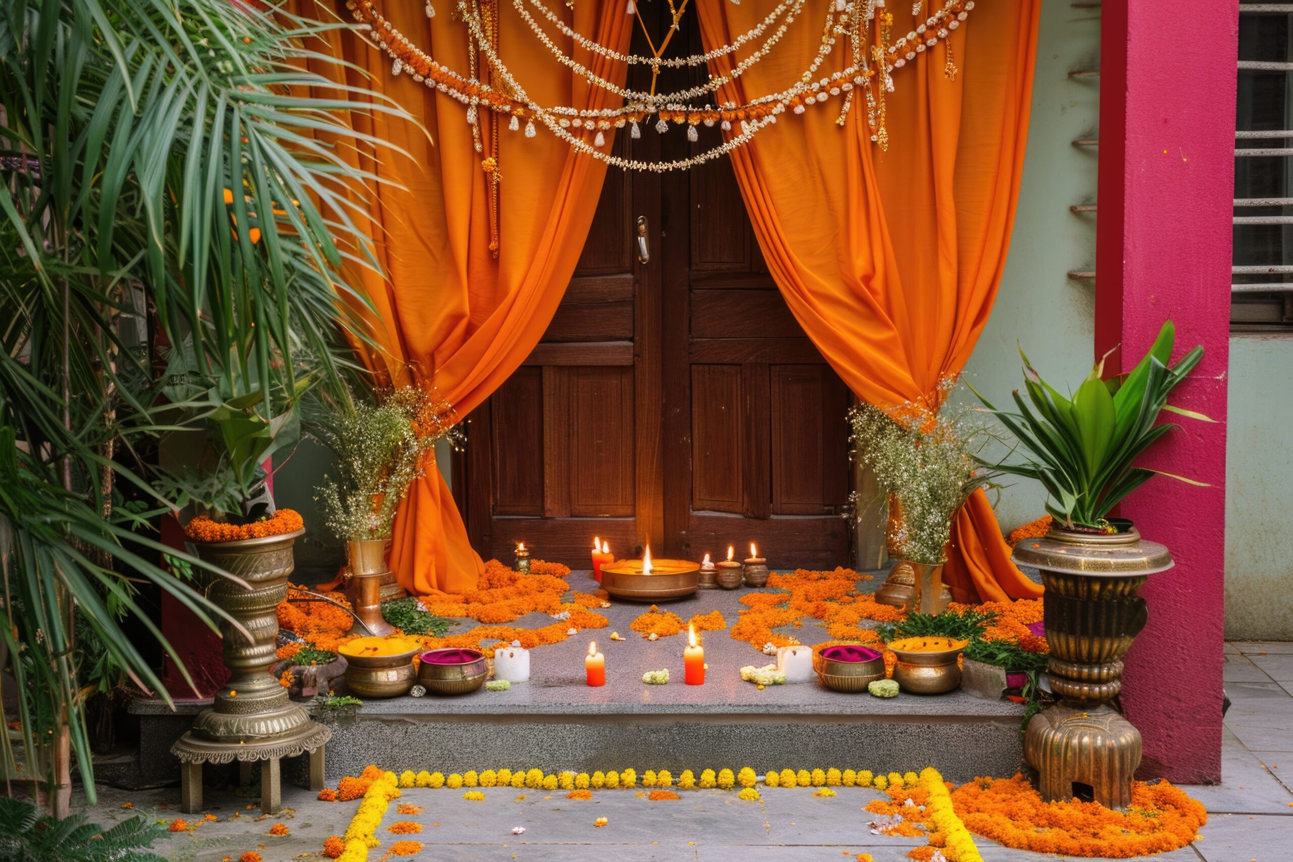 Why Do Some Indian Families Cover the Mandir with a Cloth? Explained!